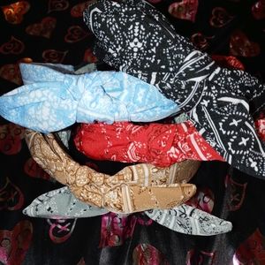 Bandana headbands with knot multi colors